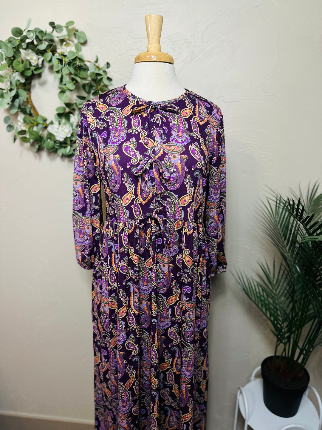 Liza Lou’s Violet Purple Cheery Long Modest Dress