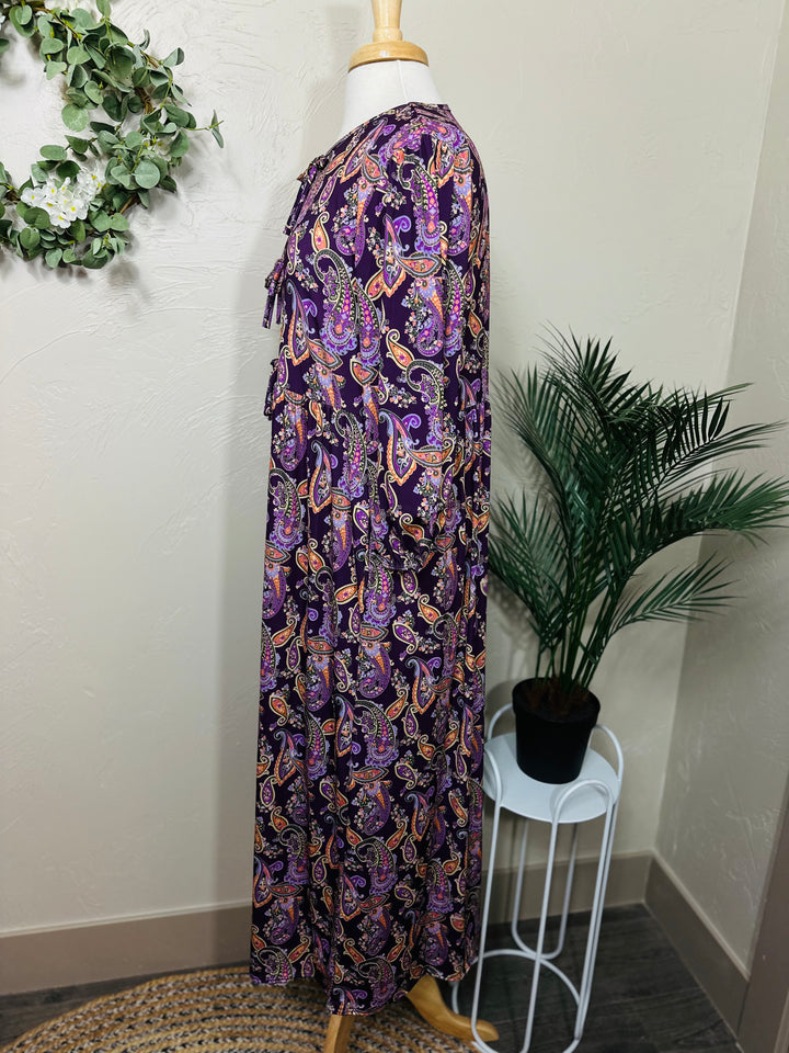 Liza Lou’s Violet Purple Cheery Long Modest Dress