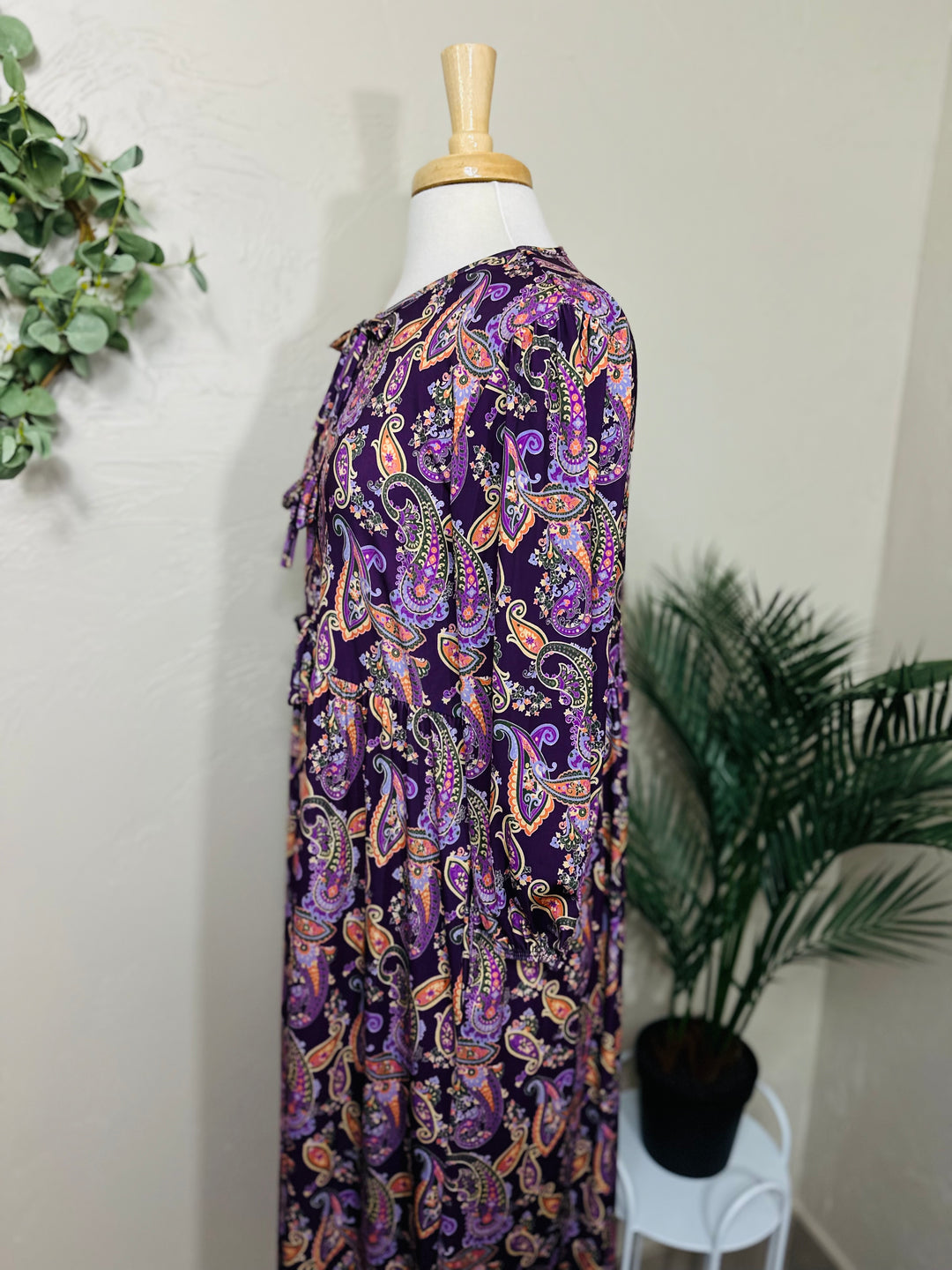 Liza Lou’s Violet Purple Cheery Long Modest Dress