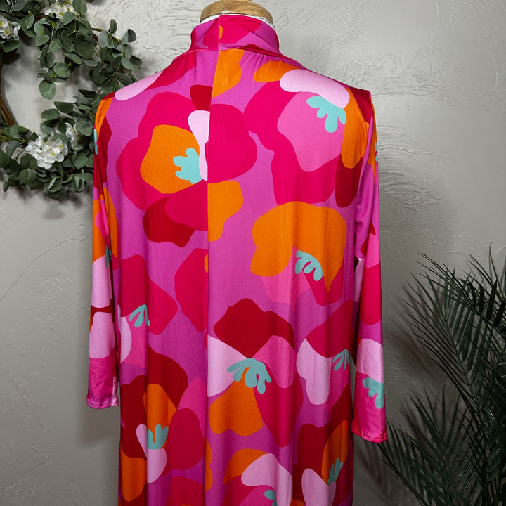 Liza Lou’s Modest Regina Colorful Bright Long Dress with Tie