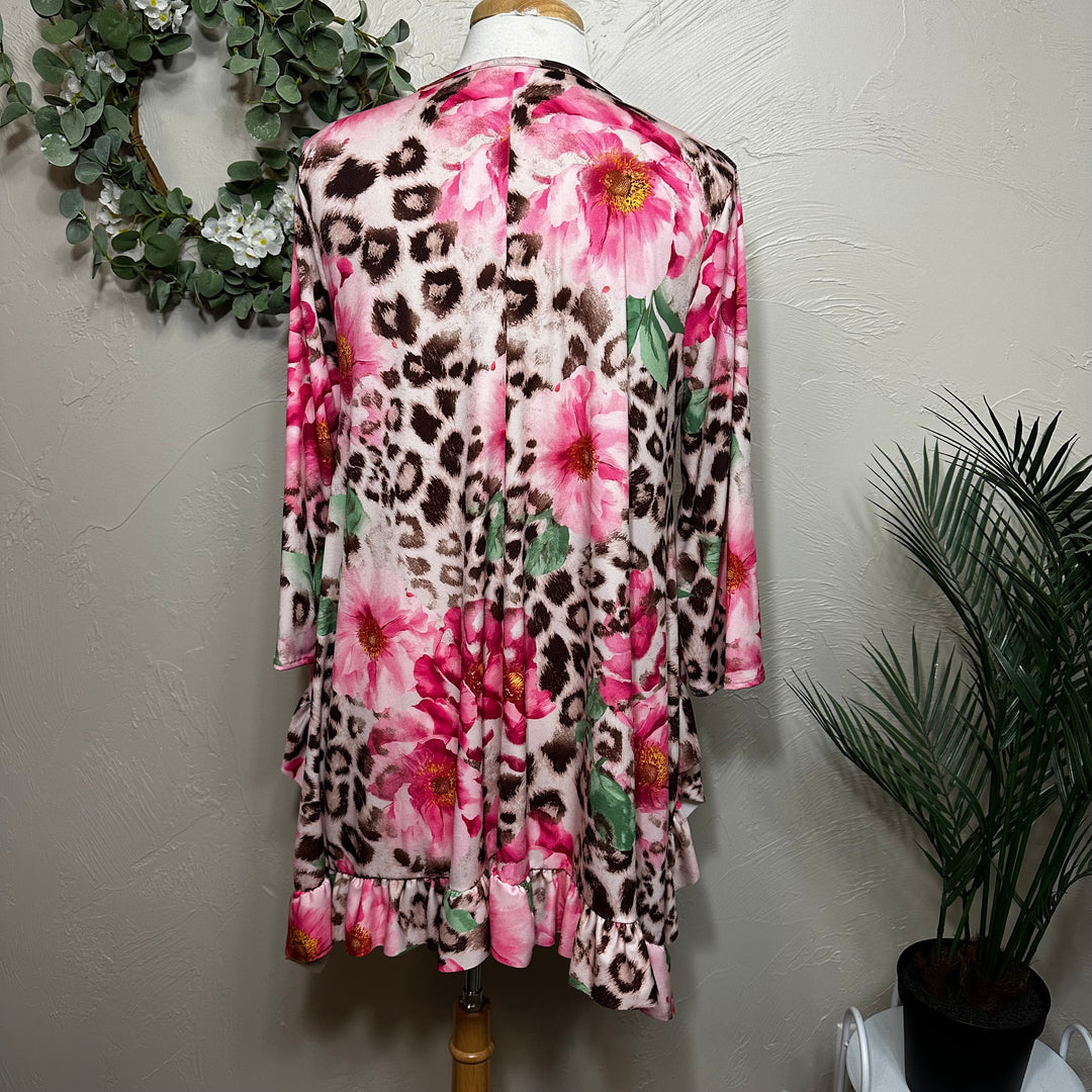 Liza Lou’s Estella Animal Print Floral Tunic