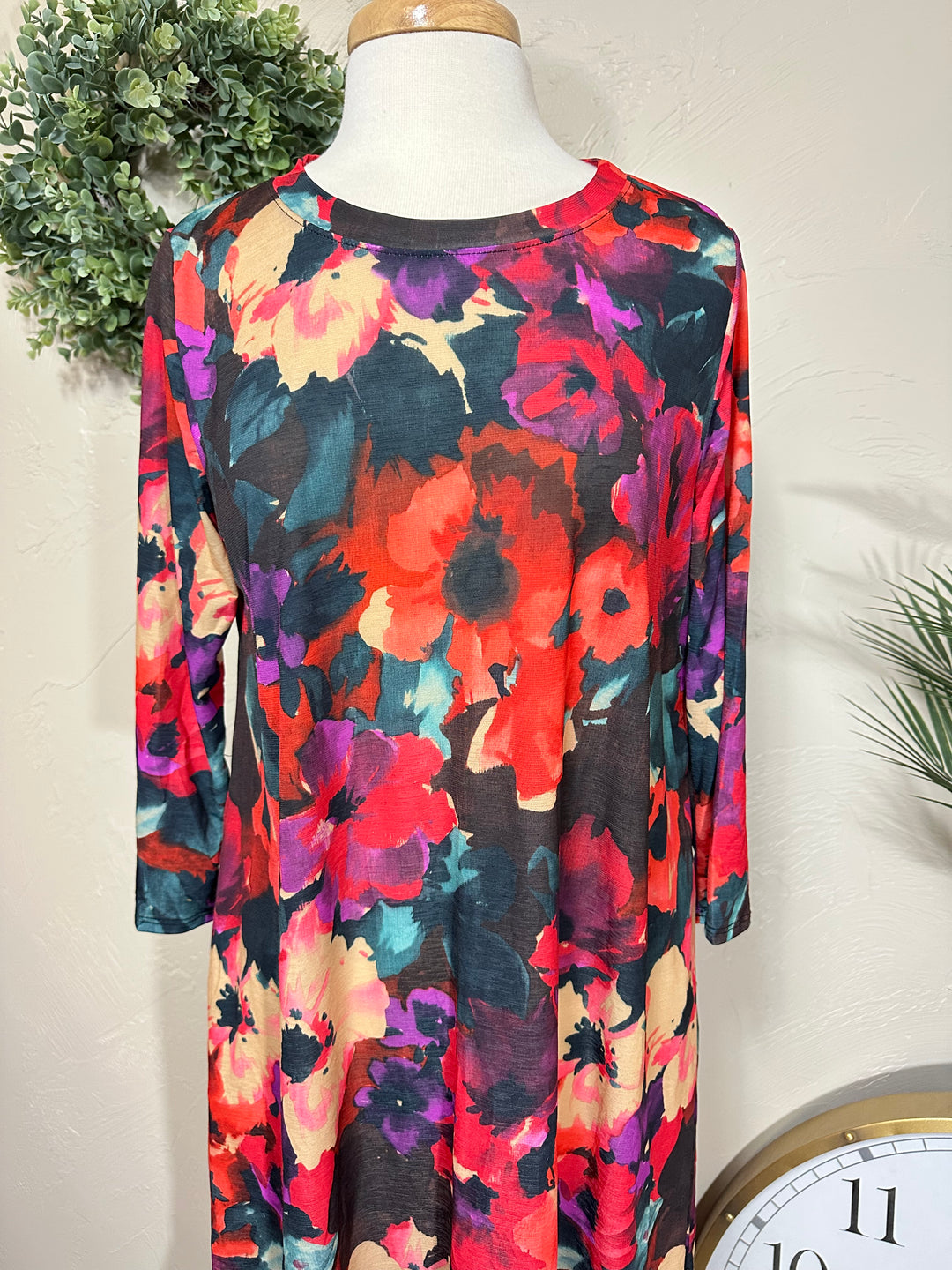 Liza's Vivian Floral Colorful Modest Dress