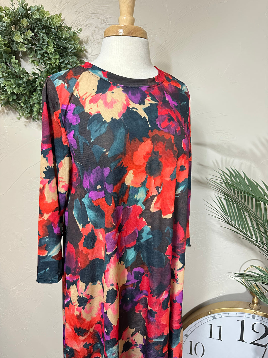 Liza's Vivian Floral Colorful Modest Dress