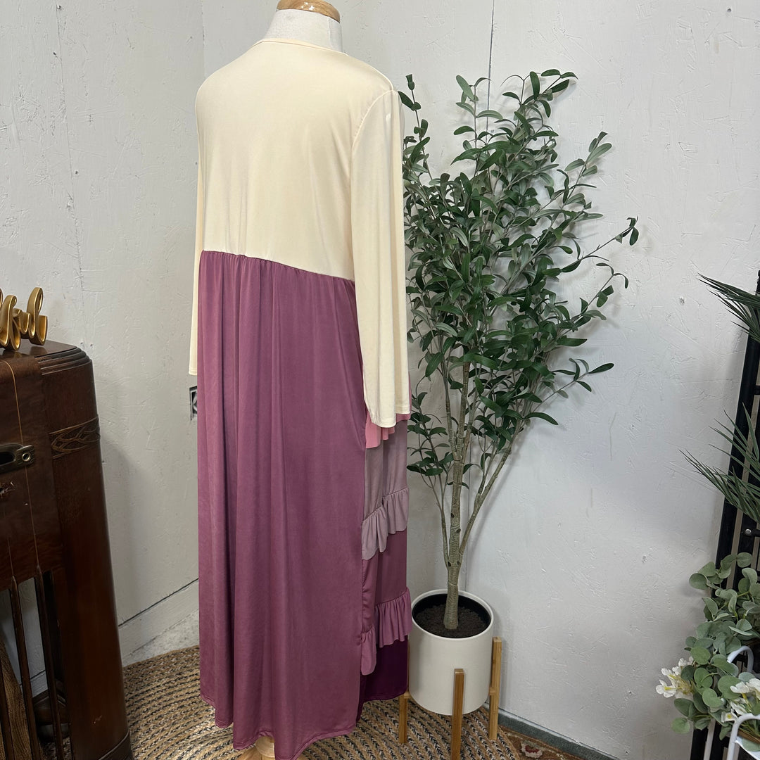 Liza Lou's Jackie Berries & Cream Tiered Colorful Dress