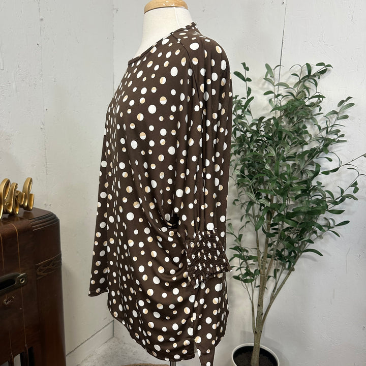 Liza Lou's Brown Vivian Dolman Oversized Top