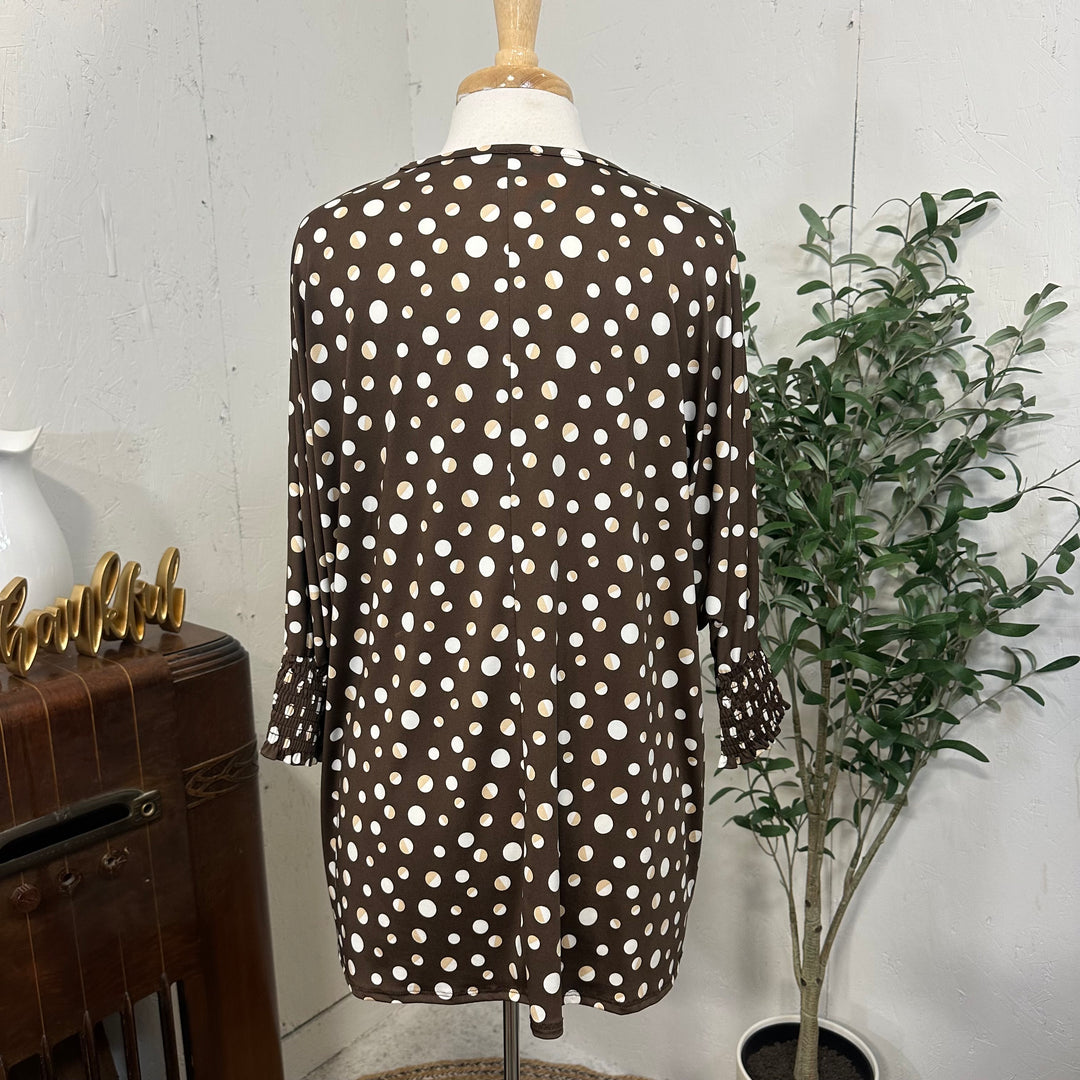 Liza Lou's Brown Vivian Dolman Oversized Top