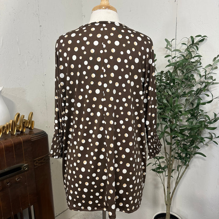 Liza Lou's Brown Vivian Dolman Oversized Top