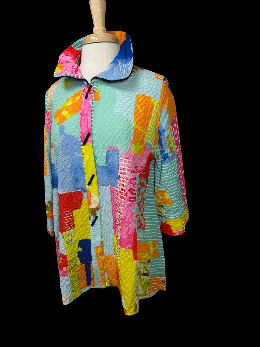 Moonlight Colorful Art Abstract Print Blouse Jacket