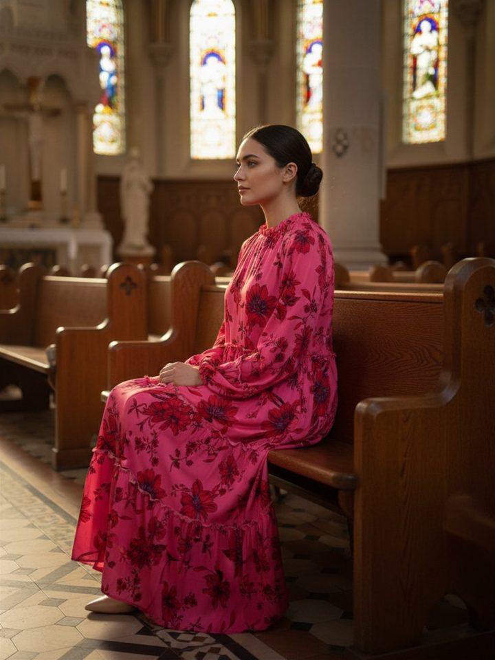 Liza Lou's Pink Floral Dress