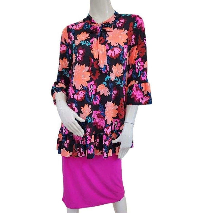 Liza Lou's Paris Flounce Ruffled Tunic Top