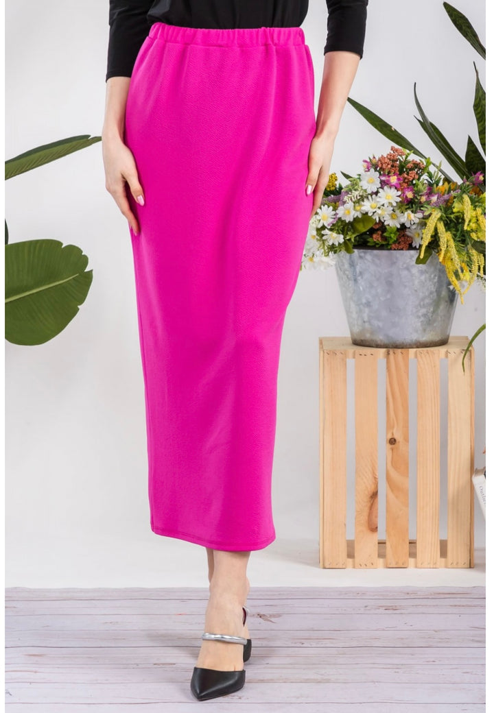 Liza Lou's Long Fuchsia Magenta Pink Liverpool Skirt