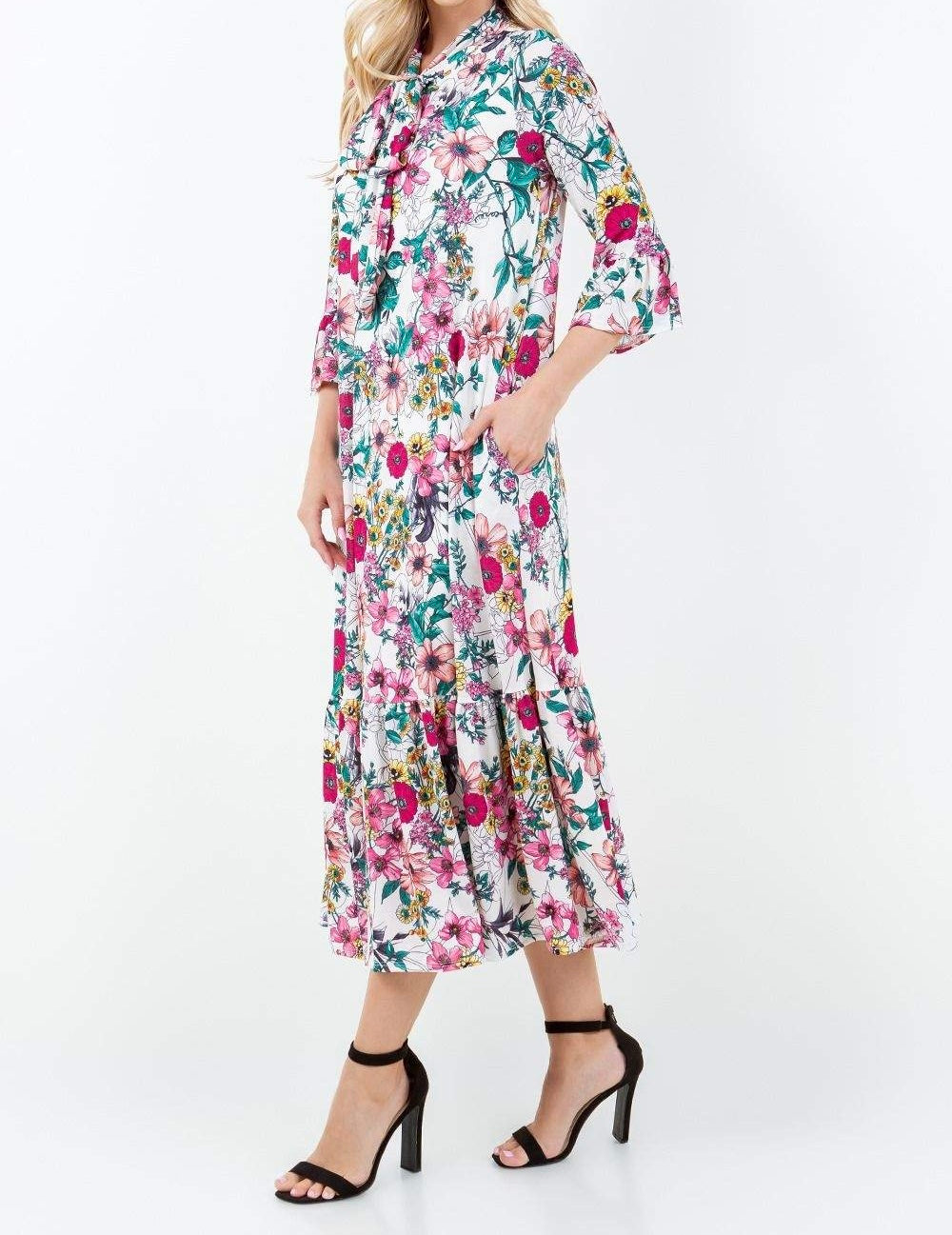 Liza Lou’s Modest Regina Long Dress with Tie