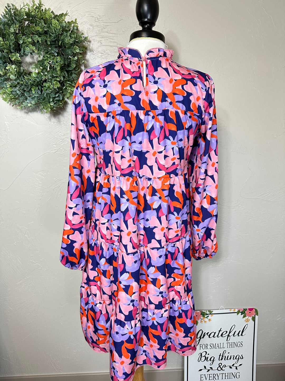 Liza Lou's Tiered Bright Floral Top Dress